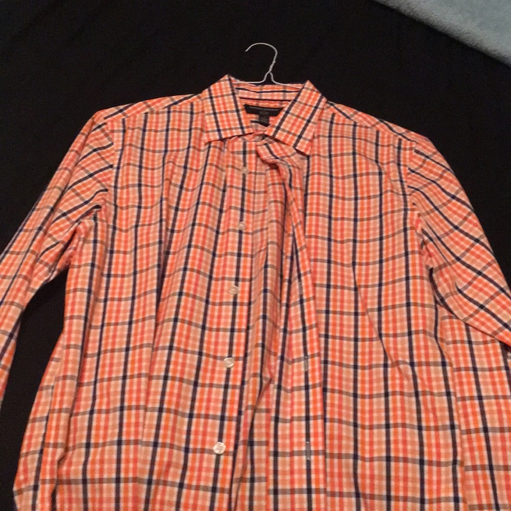 Orange and Blue Banana Republic Long Sleeve
